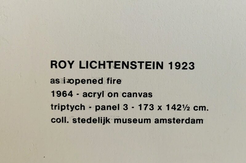 Roy Lichtenstein, ‘As I opened Fire’, 1966, Print, Offset Lithograph, Van der Vorst- Art