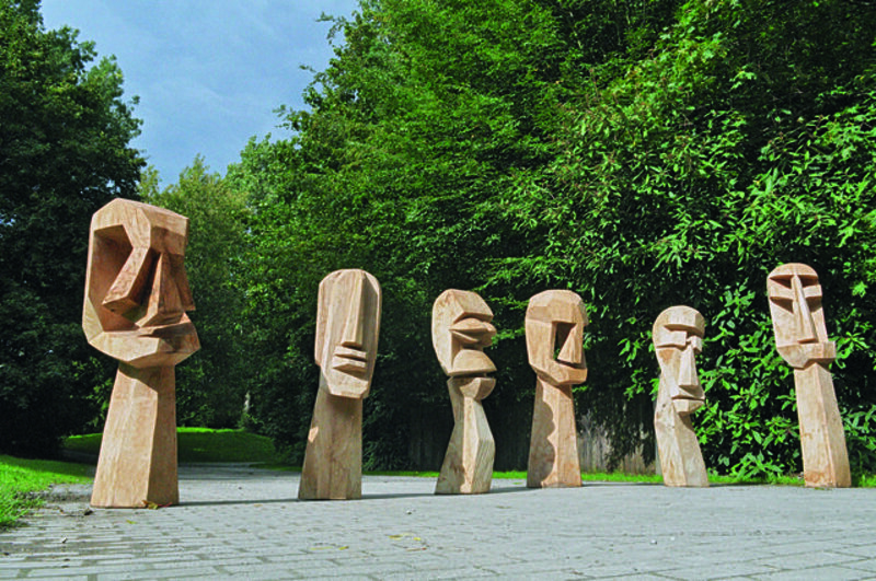 Jems Robert Koko Bi, ‘Ancêtres (Ancestors)’, 2011, Sculpture, Oak, Musée du quai Branly
