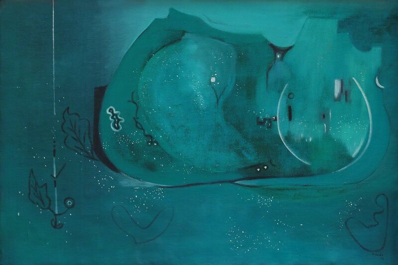 Zubeida Agha, ‘Midnight’, 1979, Painting, Oil on Canvas, Khaas Art