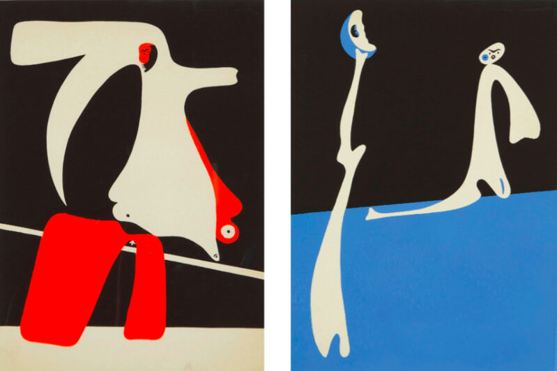 Joan Miró, ‘Cahiers d'Art (Dupin 14-15)’, 1934, Print, Pochoir, F.L. Braswell Fine Art