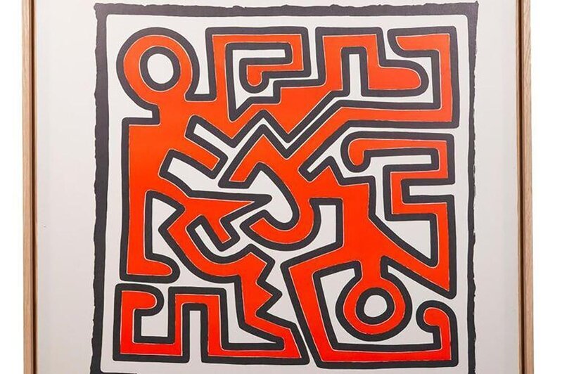 Keith Haring, ‘Exhibition Poster’, 1991, Print, Silkscreen on paper, Samhart Gallery