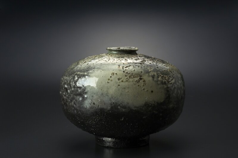 Masaya Yoshimura, ‘粉引墨染扁壷’, 2013, Sculpture, Ceramic, Tomio Koyama Gallery