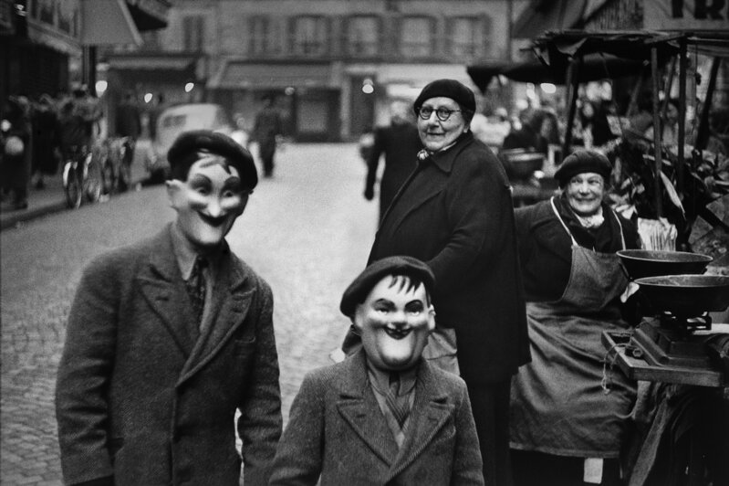 Elliott Erwitt, ‘Paris, France (children with masks)’, 1949, Photography, Silver Gelatin Photograph, Holden Luntz Gallery