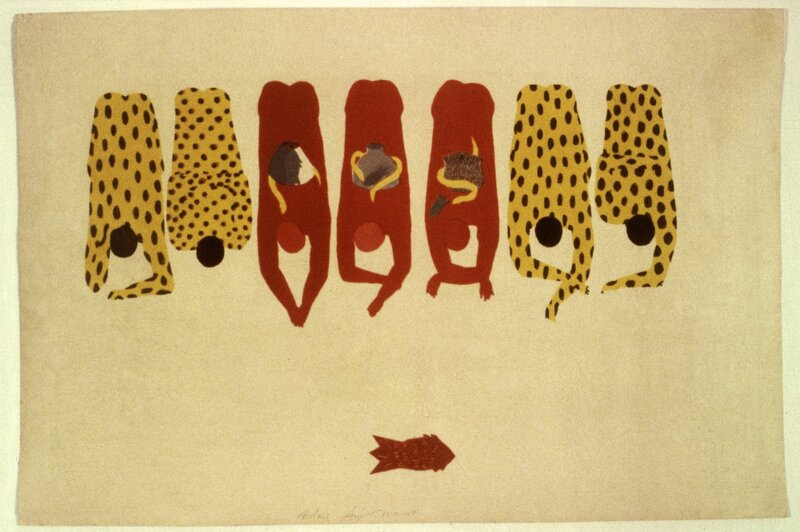 Belkis Ayón, ‘Veneración (Veneration)’, 1986, Print, Lithograph and blindprint, Fowler Museum at UCLA