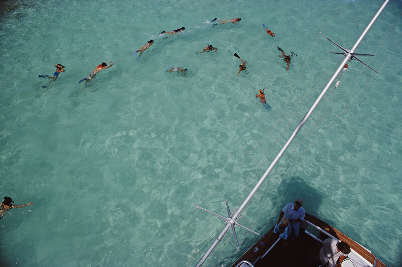 Slim Aarons, ‘Swimming In Bermuda’, 1977, Photography, C print, IFAC Arts