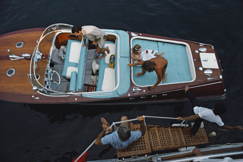 Slim Aarons, ‘All Aboard’, 1975, Photography, C print, IFAC Arts