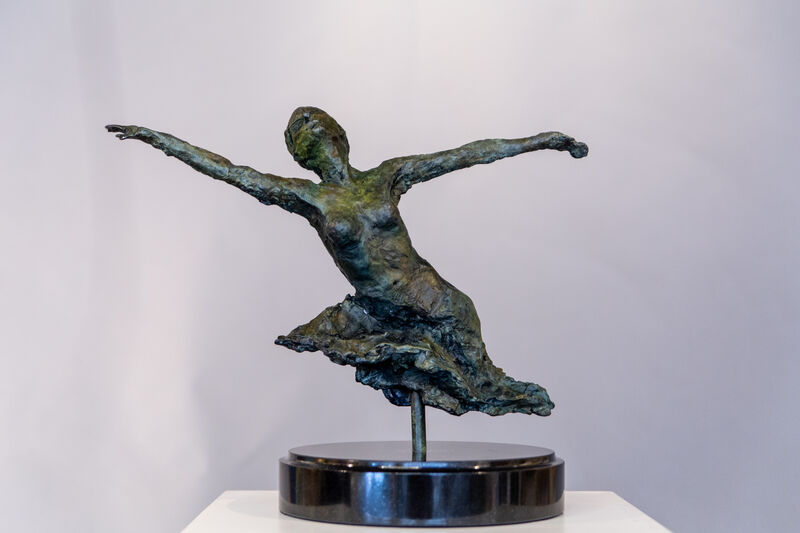Stacy Kamin, ‘Reaching’, 2019, Sculpture, Bronze, Lily Pad Galleries