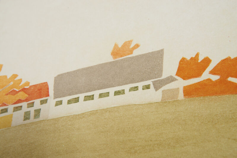 Alex Katz, ‘Small Cuts - House & Barn’, 2008, Print, Aquatint in color, Hirth Fine Art