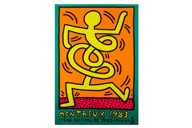 Keith Haring, ‘Montreux Jazz Festival’, 1983, Print, Screenprint in colours on wove paper, Chiswick Auctions