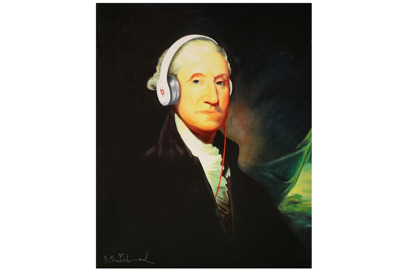 Mr. Brainwash, ‘Washington with Headphones’, 2000, Print, Offset Lithograph, Chiswick Auctions