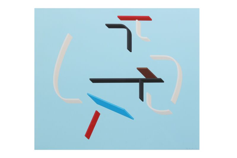 Toby Paterson, ‘St Ives Axonometric Blue’, 2006, Print, 16 colour screenprint on paper, Chiswick Auctions
