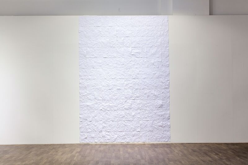 Ignacio Uriarte, ‘Crumpled and flattened’, 2011, Installation, Paper installation, Nogueras Blanchard