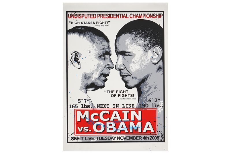 Mr. Brainwash, ‘Obama vs McCain’, 2008, Print, Silkscreen, Chiswick Auctions
