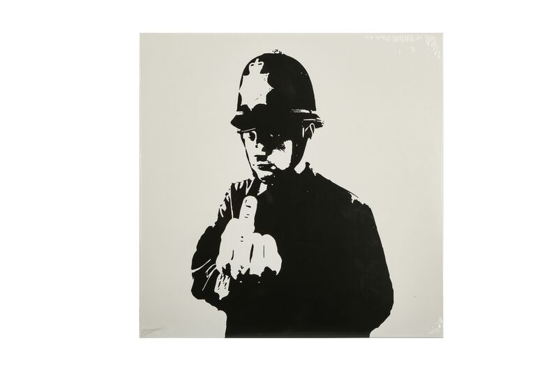 Banksy, ‘Boys In Blue’, 2015, Other, Vinyl featuring "Funk Tha Police”, ‘Rude Copper’ screenprint in black and white on record sleeve with vinyl record, Chiswick Auctions