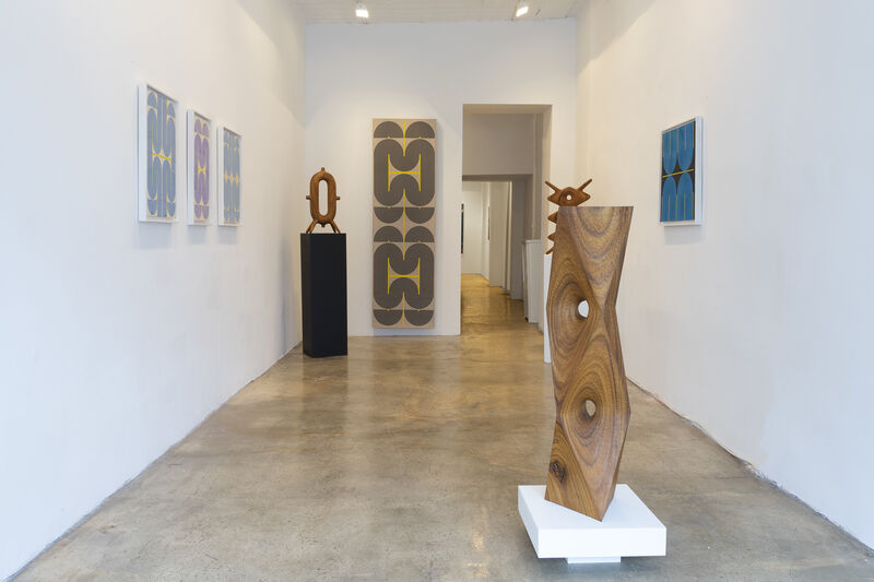 Aleph Geddis, ‘Optio’, 2020, Sculpture, Hand-carved Monkeypod wood, Massey Klein Gallery