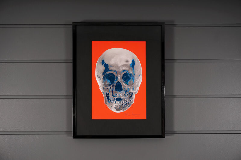 Damien Hirst, ‘'Till Death Do Us Part Skull, Red/Silver’, 2012, Print, Silkscreen, Foil-Block, Glaze, Arton Contemporary