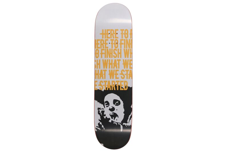 Banksy, ‘Manifesto' Deck Orangina’, Ephemera or Merchandise, Hand screen-printed on 7-ply Canadian Maple 8.25 skateboard deck, Chiswick Auctions