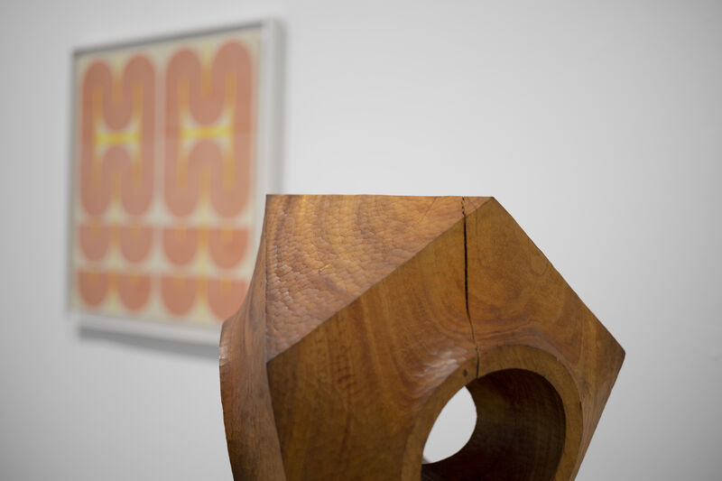 Aleph Geddis, ‘Guardian’, 2020, Sculpture, Hand-carved Monkeypod wood, Massey Klein Gallery
