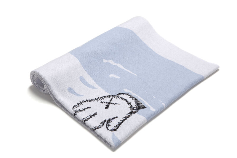 KAWS, ‘Untitled (limited edition blanket) blue’, 2019, Textile Arts, !00% Cashmere, DELAHUNTY
