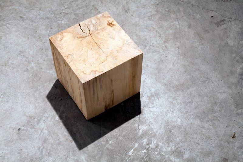 Helena Hladilovà, ‘Scultura sonora’, 2013, Sculpture, Oak wood, woodworm, woodworm noise, CO2