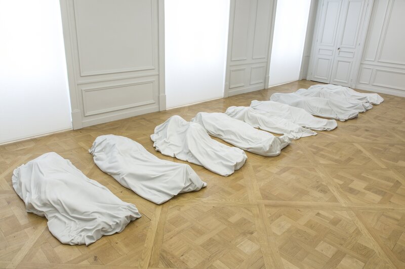Maurizio Cattelan, ‘All’, 2007, Installation, Nine sculptures of Carrara marble, Monnaie de Paris