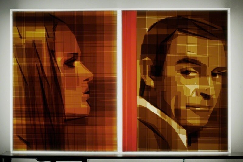 Mark Khaisman, ‘Bond #1’, 2013, Mixed Media, Packaging Tape on Acrylic Panel with Translucent Resin Light Box, Avant Gallery
