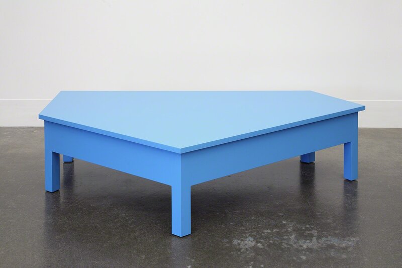 Roy McMakin, ‘A Simple Blue Coffee Table’, 2014, Design/Decorative Art, Painted maple, Domestic Furniture
