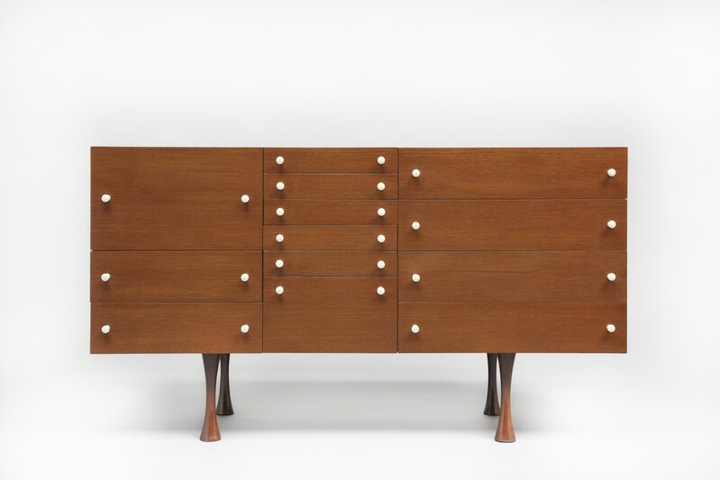 Joseph-André Motte, ‘Evelyne chest of drawers’, 1959, Design/Decorative Art, Teak, bakelite, Galerie Pascal Cuisinier