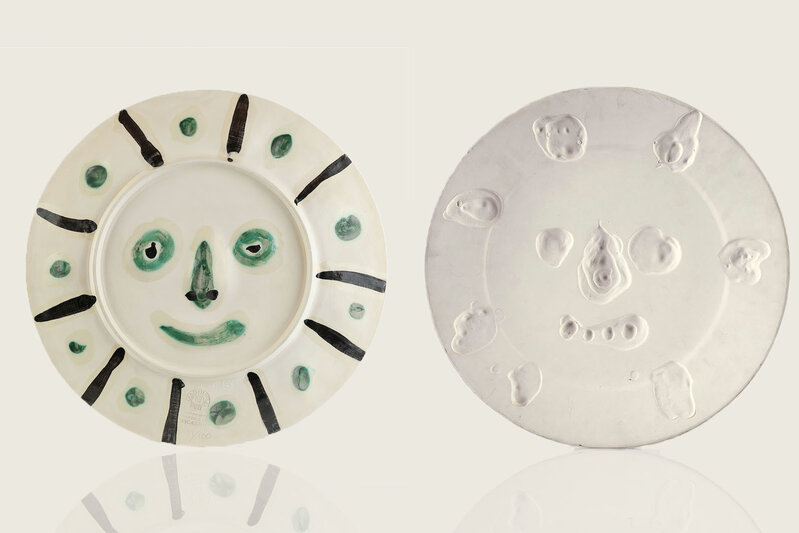 Pablo Picasso, ‘Original Pablo Picasso Dual Sided Ceramic AR 349, 350 "Face with Spots," "Mat Face"’, 1956, Sculpture, Ceramic, Modern Artifact