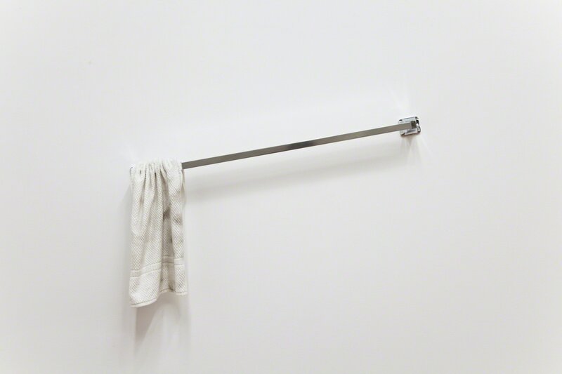 Peter Linden, ‘Towel Slide’, 2012, Sculpture, Towel, soot, towel rack, The Still House Group