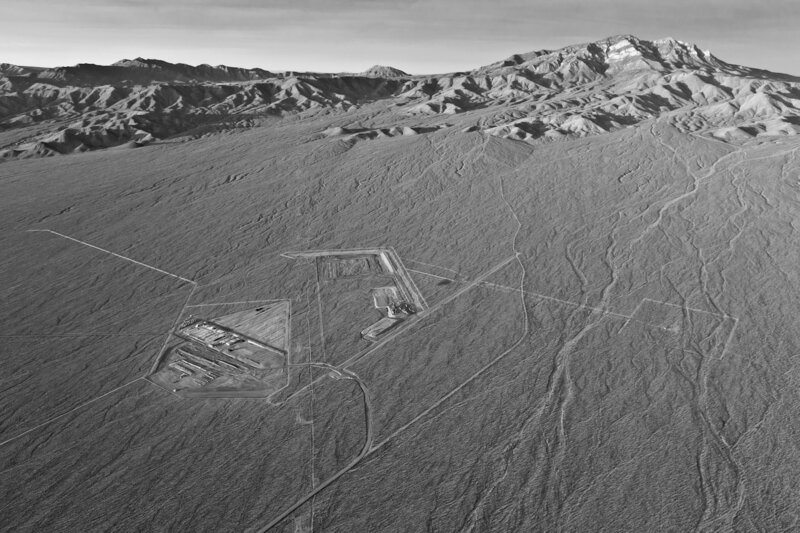 Jamey Stillings, ‘Initial Excavation for Future Substation, Operations Center and Construction Block with Clark Mountain in the Background, 2011, from Changing Perspectives: The Evolution of Ivanpah Solar’, 2011, Photography, Archival pigment print on premium baryta coated fine art paper, Etherton Gallery