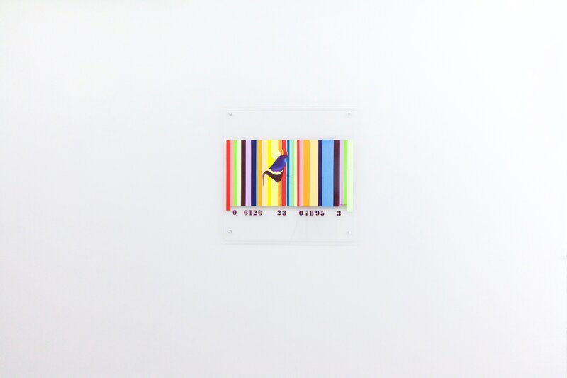 Norma Bessières, ‘Zèbre Code Barre’, 2008, Painting, Acrylic on plexi, Galerie Bessières