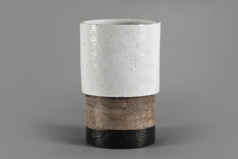 Ettore Sottsass, ‘Vase’, 1959, Design/Decorative Art, Glazed ceramic in shades of grey, brown and black., Finarte