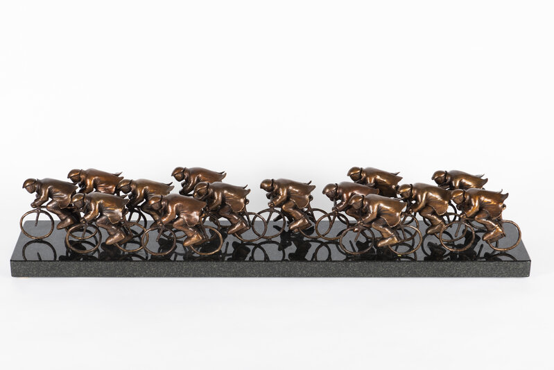 MacKenzie Thorpe, ‘The Race’, 2018, Sculpture, Cast-sculpture in bronze., Off The Wall Gallery