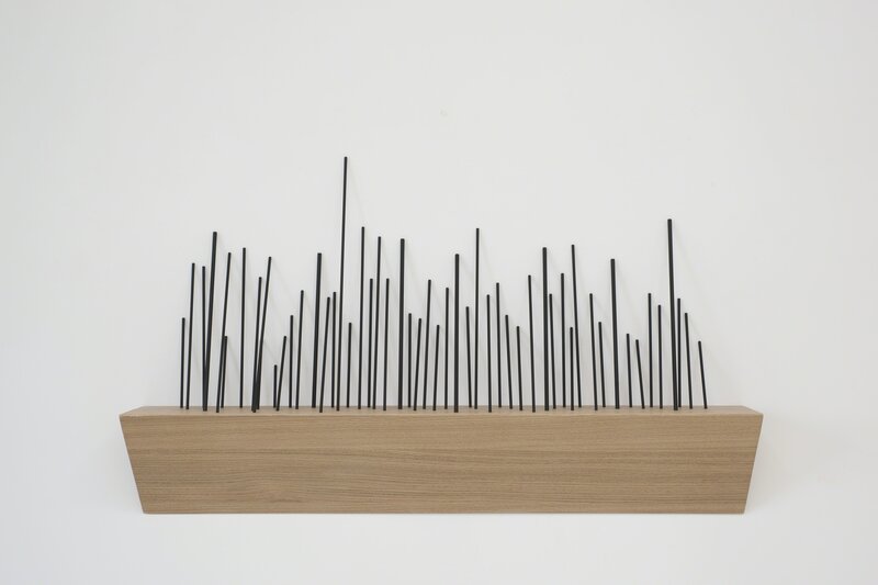 Jorge Méndez Blake, ‘The Guardian of the Books (Jorge Luis Borges)’, 2015, Sculpture, Aluminum, automotive paint, wood, Meessen