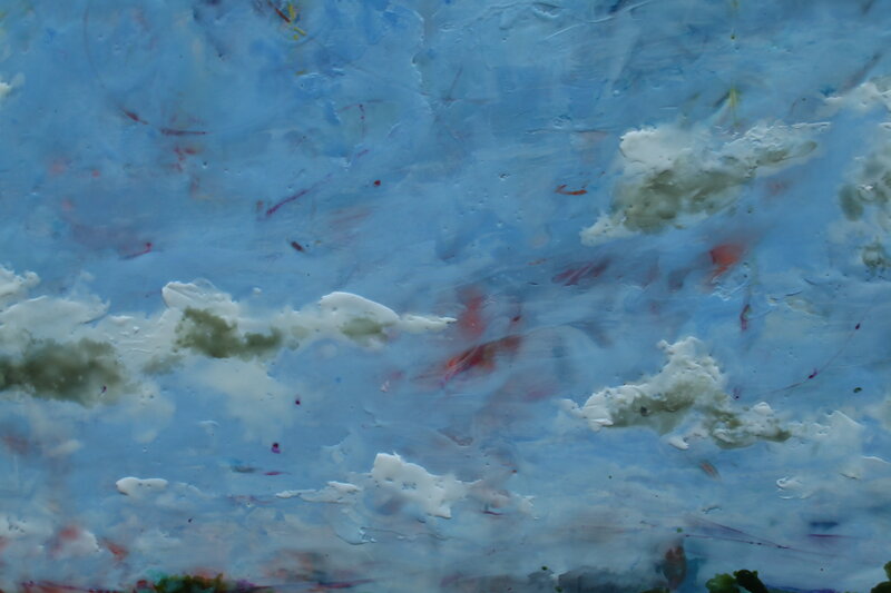 April South-Olson, ‘Passing the Time’, 2021, Painting, Encaustic, James May Gallery