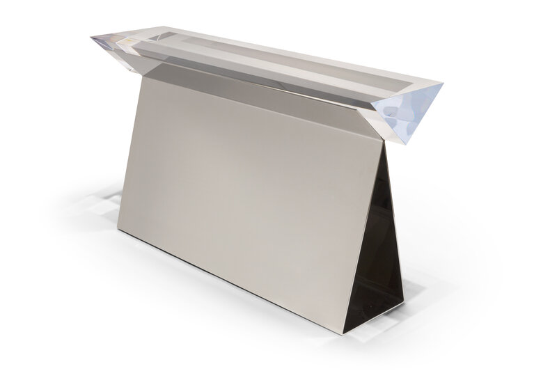 Mattia Bonetti, ‘Madison console table’, 2018, Design/Decorative Art, Polished stainless steel and acrylic, Kasmin