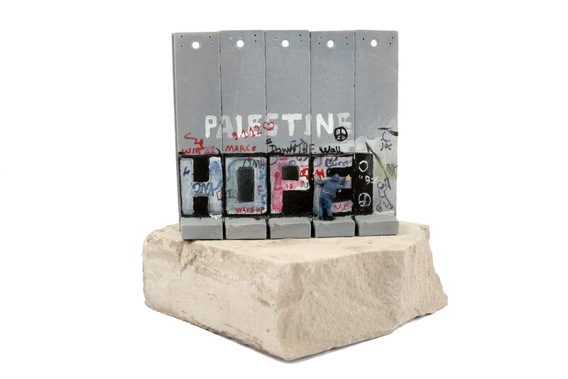 Banksy, ‘Walled Off Hotel - Five Part Souvenir Wall Section’, Sculpture, Hand Painted Resin Sculpture With West Bank Seperation Wall Base, Chiswick Auctions