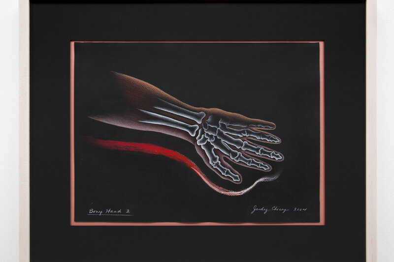 Judy Chicago, ‘Bony Hand 2’, 2004, Painting, Prismacolor on Black Arches, Nina Johnson
