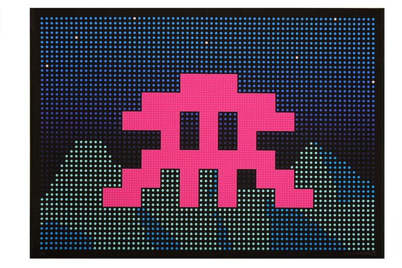 Invader, ‘L.E.D.’, 2017, Print, Six Colour Screenprint on Somerset Satin 300gsm paper, Chiswick Auctions