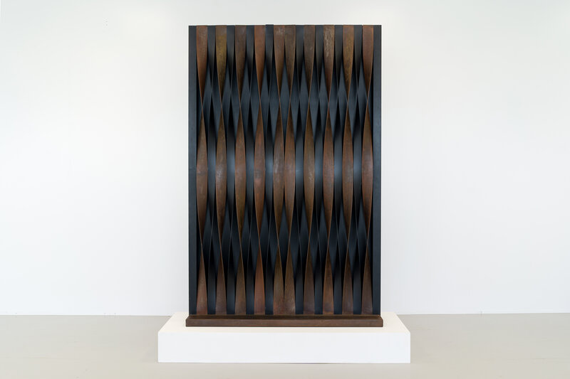 Walter Leblanc, ‘Torsions ’, 1977-1978, Sculpture, Oxidised steel and black lacquer sculpture, The Mayor Gallery