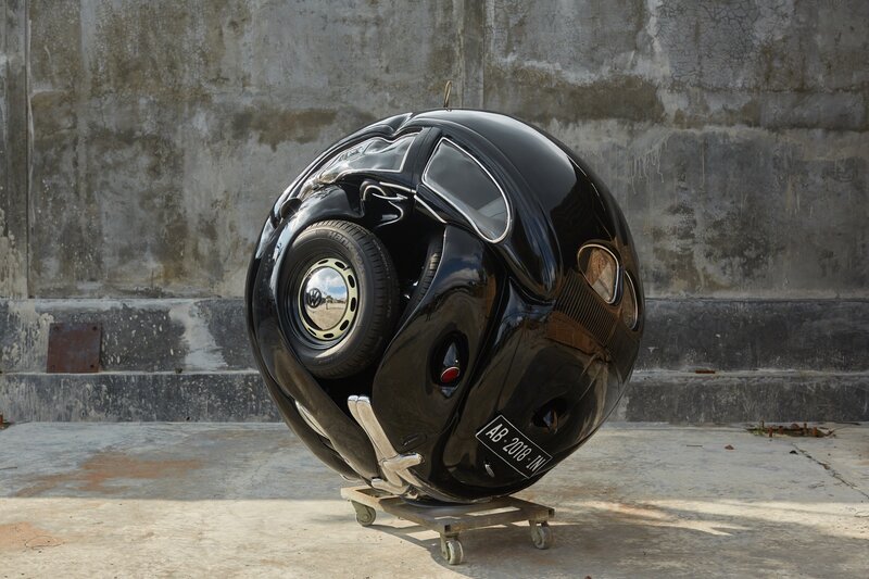 Ichwan Noor, ‘Beetle Sphere’, 2018, Sculpture, Aluminum Painted & Original Parts VW Beetle 1953, Alex Daniels - Reflex Amsterdam