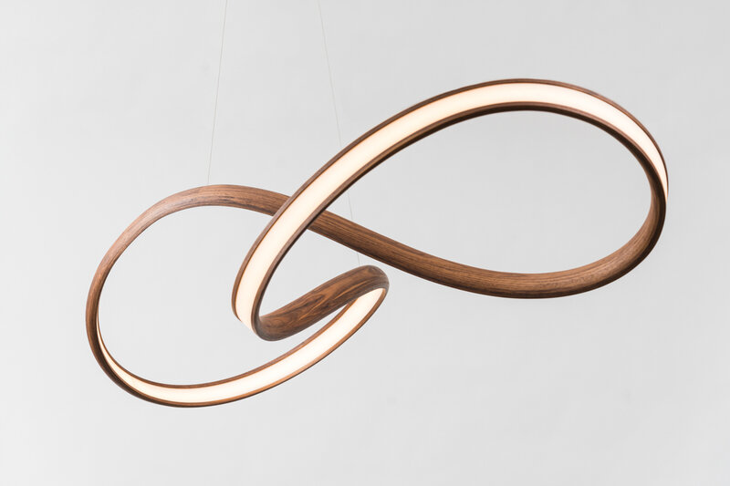John Procario, ‘Freeform Series Light Sculpture XVIII, USA’, 2020, Design/Decorative Art, Walnut and LED's, Todd Merrill Studio