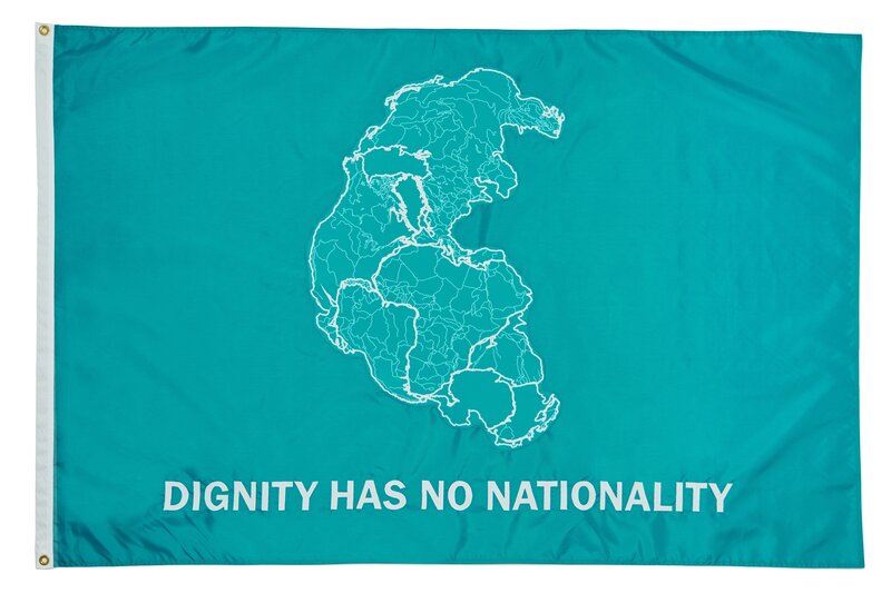 Tania Bruguera, ‘Dignity Has No Nationality’, 2017, Textile Arts, Nylon and polyester poplin, hand appliqué, Creative Time: Pledges of Allegiance