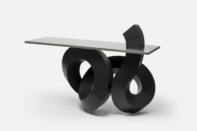 Chulan Kwak, ‘Dragon Console Table’, 2017, Design/Decorative Art, Black Dyed Plywood, Aluminum, Gallery All