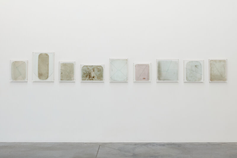 Anneke Eussen, ‘Adding the blank pages (04)’, 2020, Sculpture, 1 car pane and 2 blank glass plates, mounted on wood in plexibox frame, Tatjana Pieters