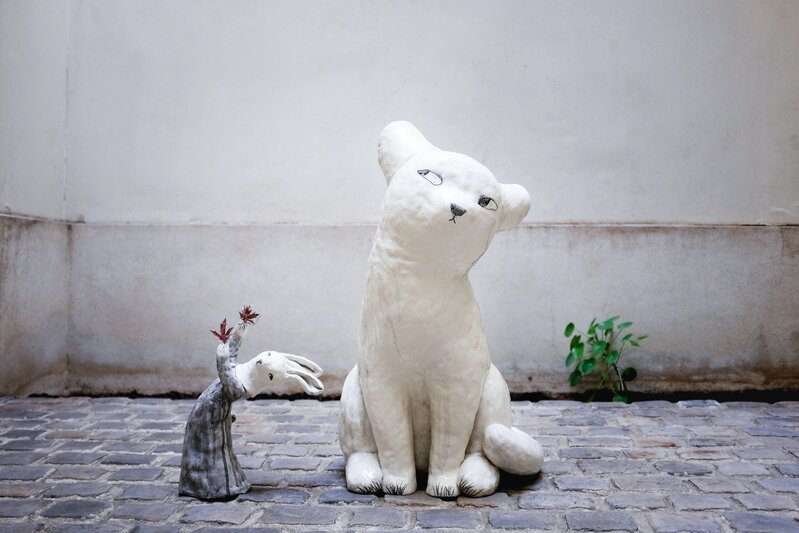 Clémentine de Chabaneix, ‘Big cat’, 2018, Sculpture, Glazed ceramic, Antonine Catzéflis