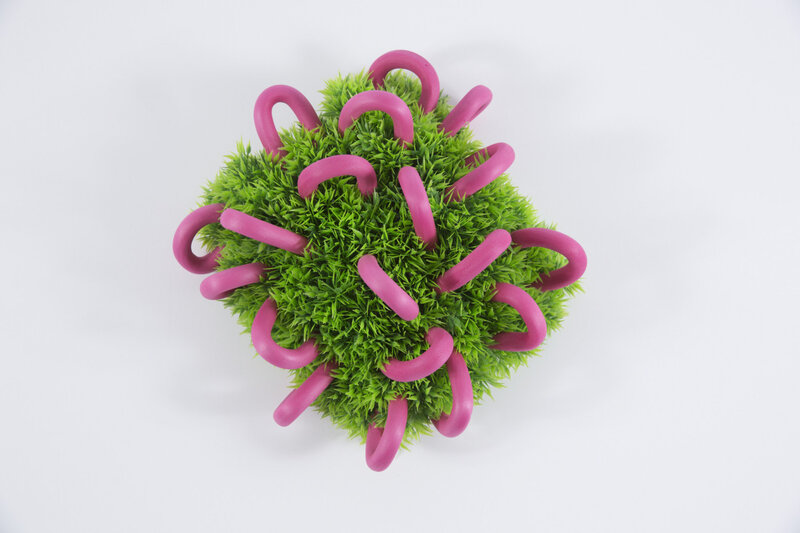 Diana Wolzak, ‘Pink bends in Grass ’, 2019, Sculpture, Foam, Metal, Nylon, Plastic, Glue, BBA Gallery