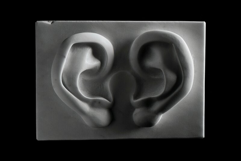 Athar Jaber, ‘Ears   - Ex Voto - Opus 12 nr.1’, 2018, Sculpture, Carrara Marble (Statuario), Kristin Hjellegjerde Gallery