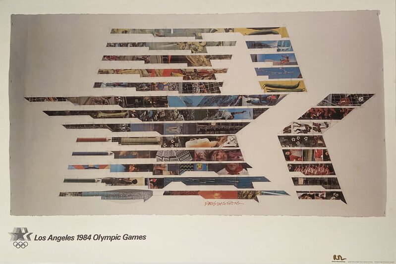 Robert Rauschenberg, ‘Los Angeles 1984 Olympic Games Signed Poster by Robert Rauschenberg, FREE DOMESTIC SHIPPING’, 1982, Posters, Limited Edition Offset Lithograph on Parson's Diploma paper., David Lawrence Gallery